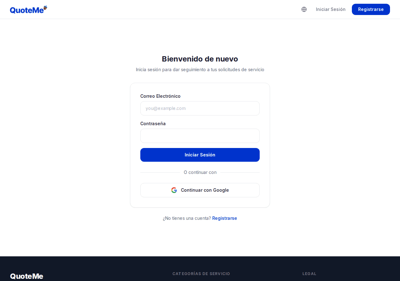 Iniciar Sesión - login