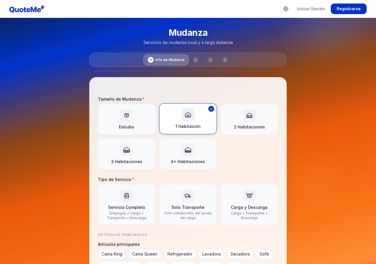 Completar el Formulario - request form step1