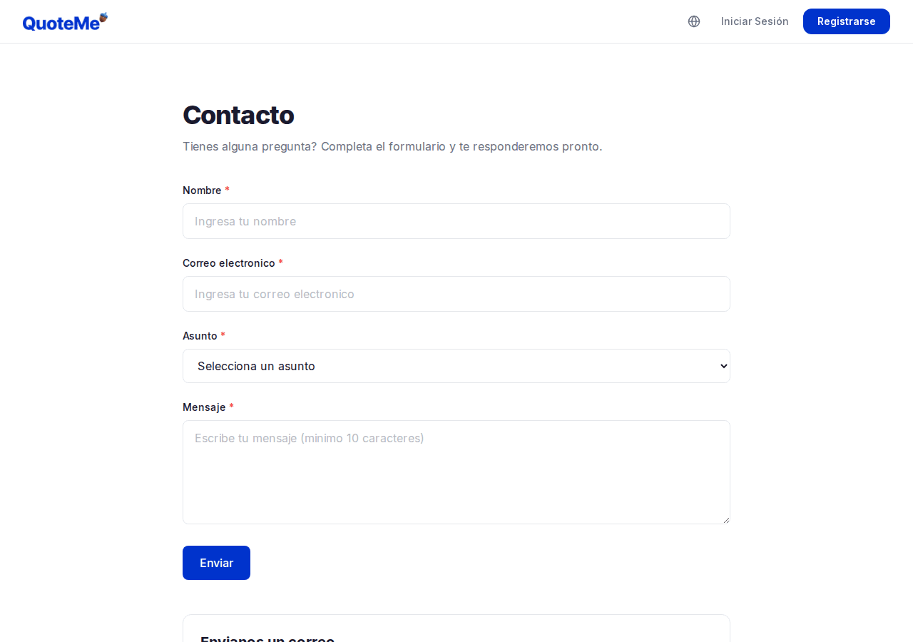 Contáctanos - contact