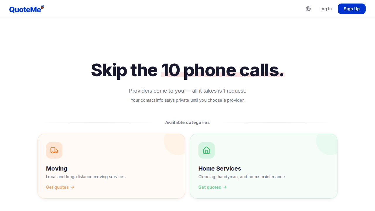 Explore Services - landing hero