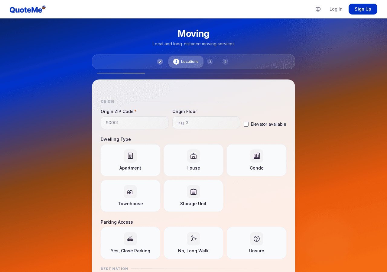 Fill Out the Request Form - request form step2